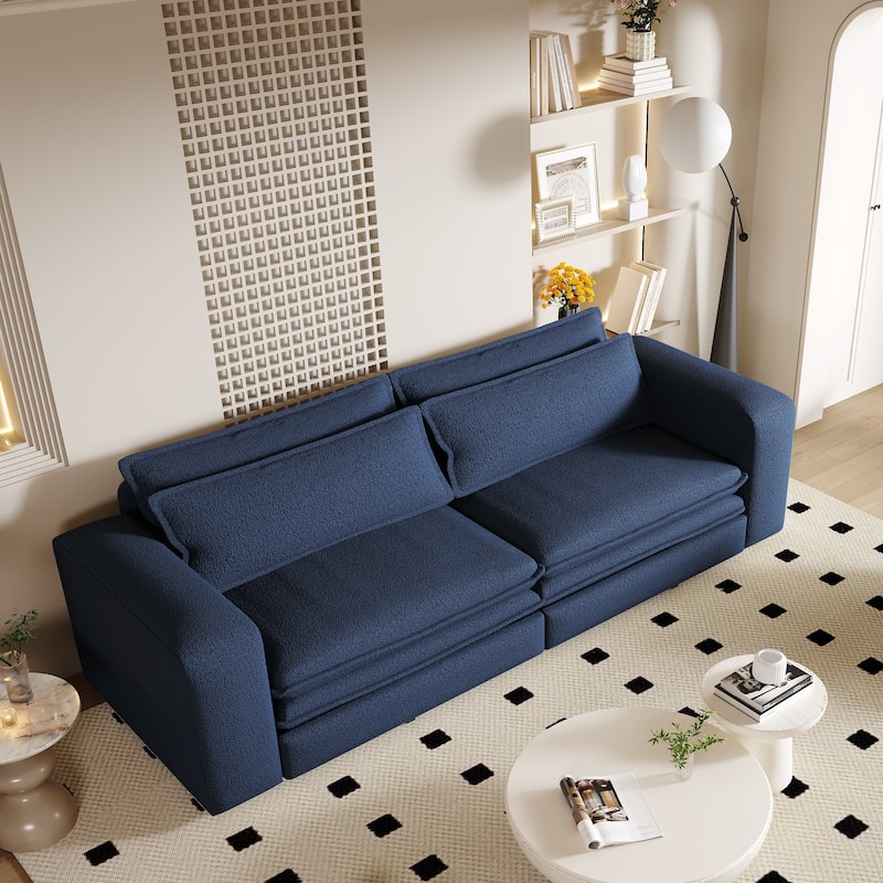 Homy Casa Pull-Out Sofa Bed, 2-in-1 Convertible Sleeper Couch