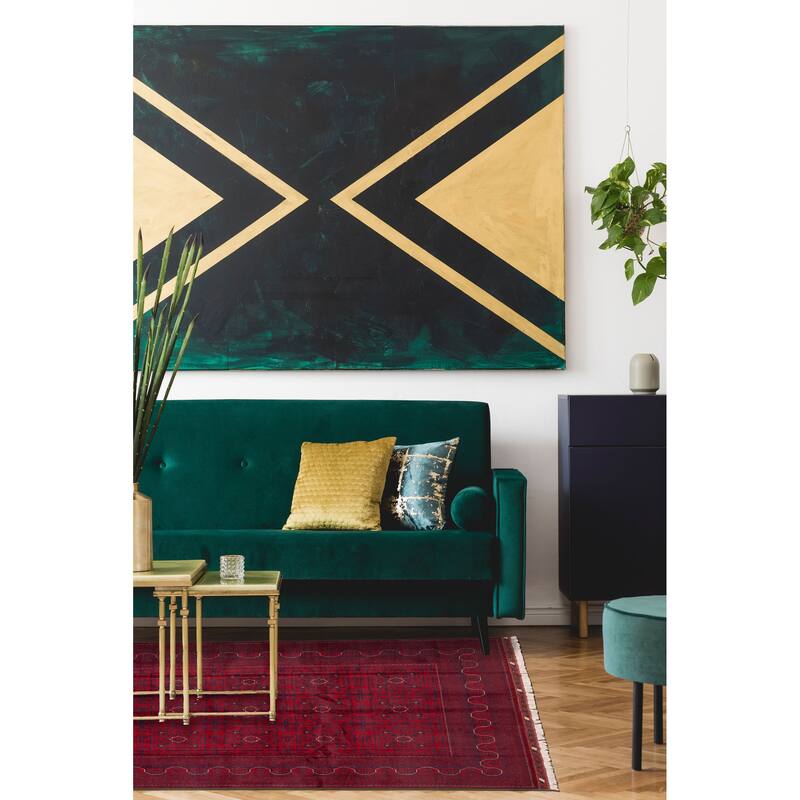 ECARPETGALLERY Hand-knotted Finest Khal Mohammadi Red Wool Rug - 6'7 x 10'2