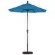preview thumbnail 22 of 47, California Umbrella 6' Rd. Aluminum Patio Umbrella, Crank Lift, Push Button Tilt, Sunbrella fabric, Bronze Finish Pacific Blue