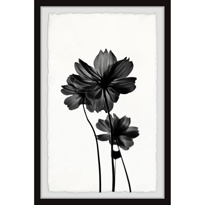 'Reflective Petals' Framed Painting Print