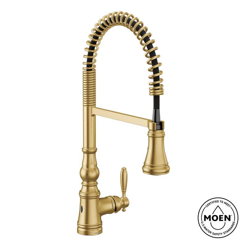 Moen S73104EW Weymouth 1.5 GPM Single Hole Pre-Rinse Pull Down Kitchen