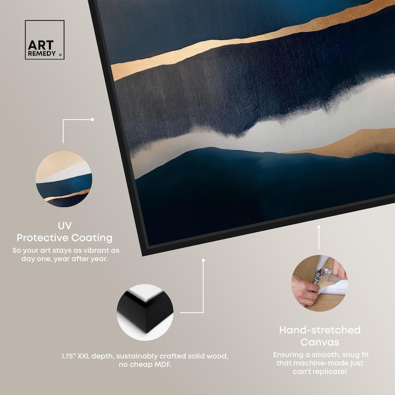 Golden Seam I Canvas by Art Remedy