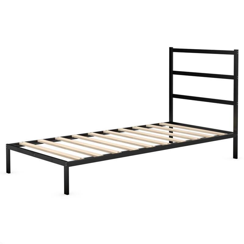 Costway Twin/Full Metal Bed Platform Frame Heavy Duty Mattress