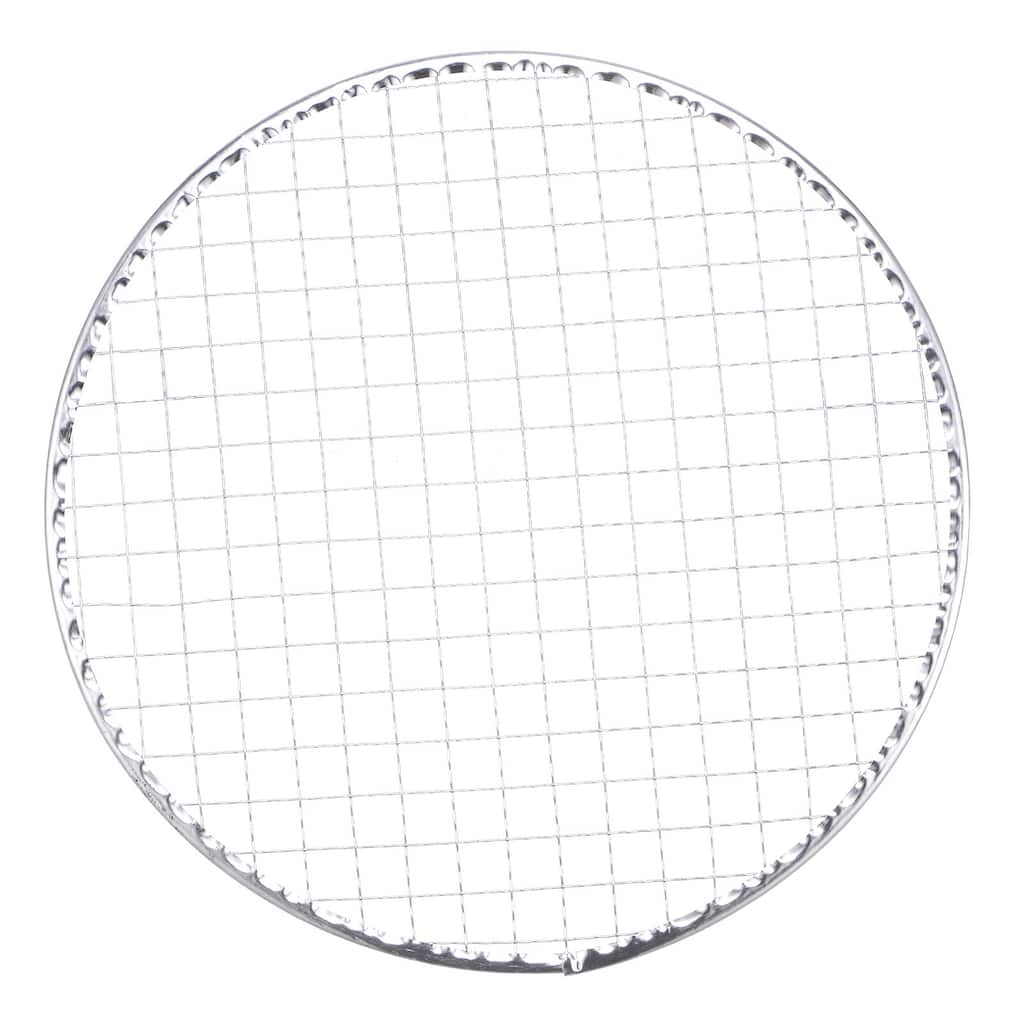 5pcs Round BBQ Grill Net 9.5" Dia Galvanized Iron Barbecue Mesh Mat for Baking