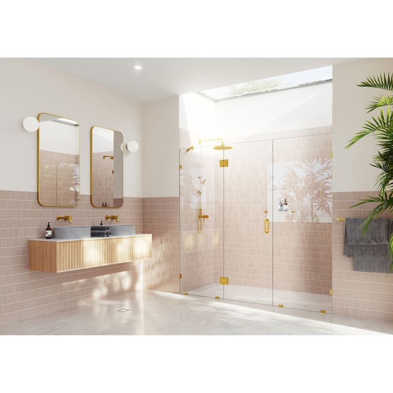 Glass Warehouse GHF-81.25 Stellar 78" High x 81-1/4" Wide Hinged
