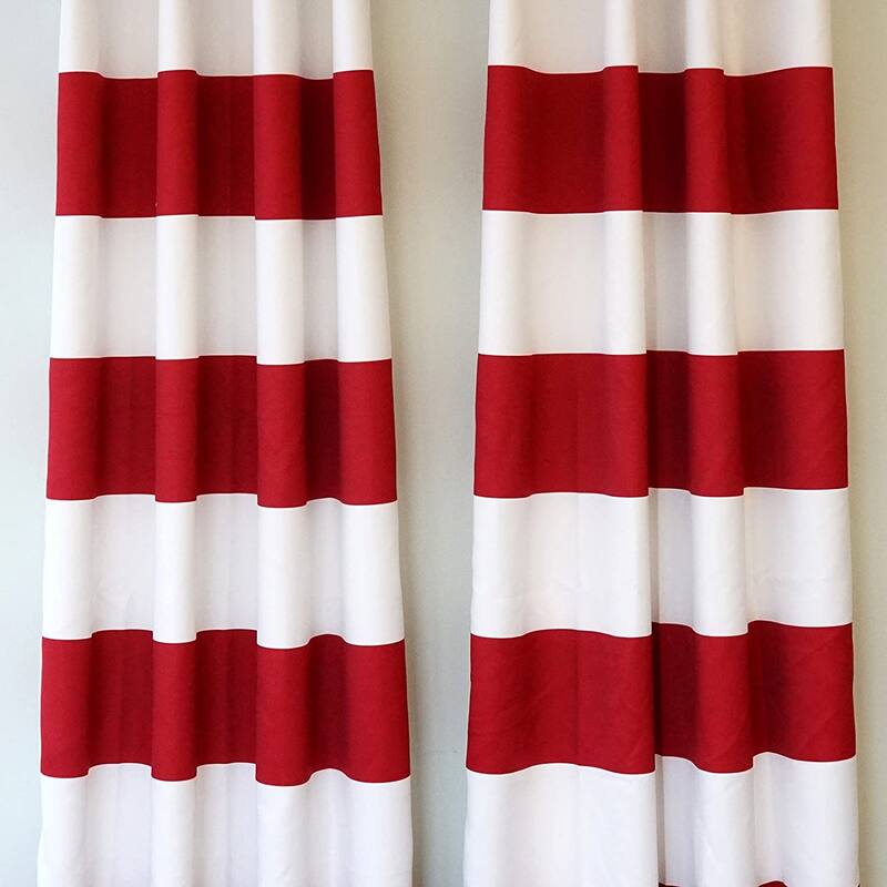 DriftAway Mia Woven Stripe 100% Blackout Thermal Insulated Window Curtain
