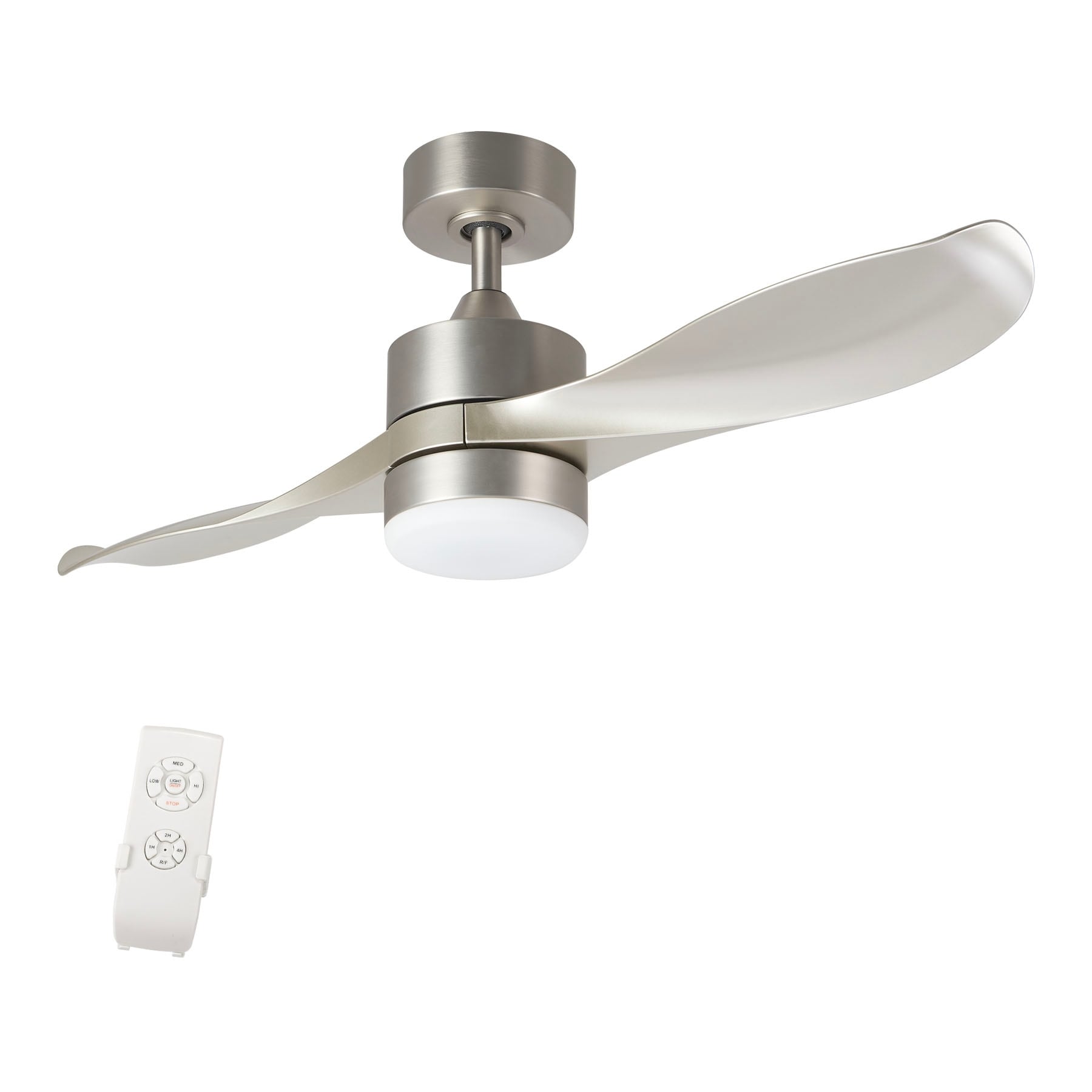 Co Z 42 2 Blade Reversible Led Ceiling Fan W Light Kit Remote Control Timer Overstock 31623938