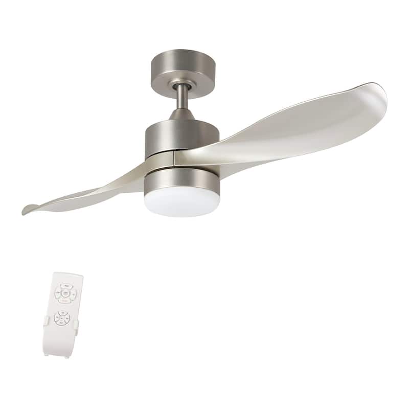 CO-Z 42" 2-Blade Reversible LED Ceiling Fan w Light Kit, Remote Control, Timer