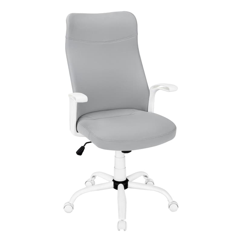 High Back Black Executive Office Chair with Integrated Headrest, Swivel Seat, Tilt Control and Casters