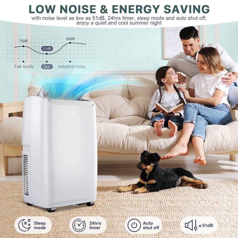 12000 BTU Portable Air Conditioner with Remote Control
