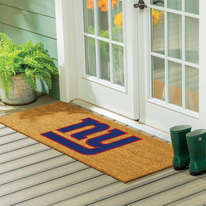 New York Giants Full Color Indoor/Outdoor Coir Mat - 60" x 24"