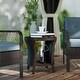 preview thumbnail 10 of 25, Outsunny 18" Outdoor Wicker Coffee Table, 2-Tier Patio Side Table with Storage Brown