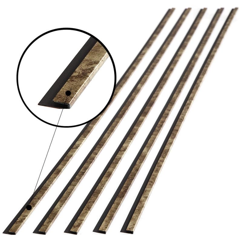 FASÄDE 47 in. Decorative Vinyl J Trim in Bermuda Bronze (5 Pack) - 5 Pack