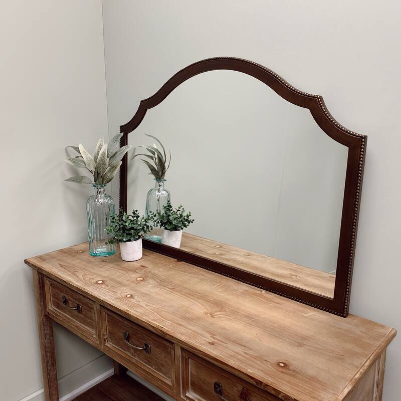 Van Buren Framed Mantel Mirror - Peaks Cathedral - 38.4x27.4