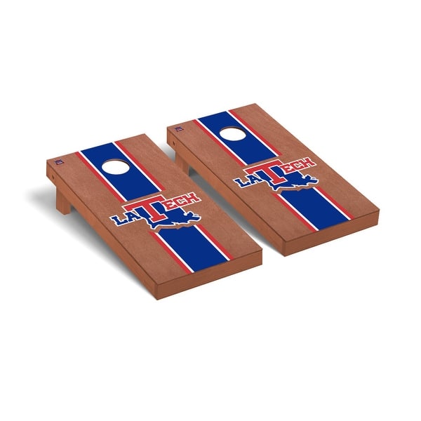 slide 2 of 5, Louisiana Tech Bulldogs Rosewood Cornhole Board Set