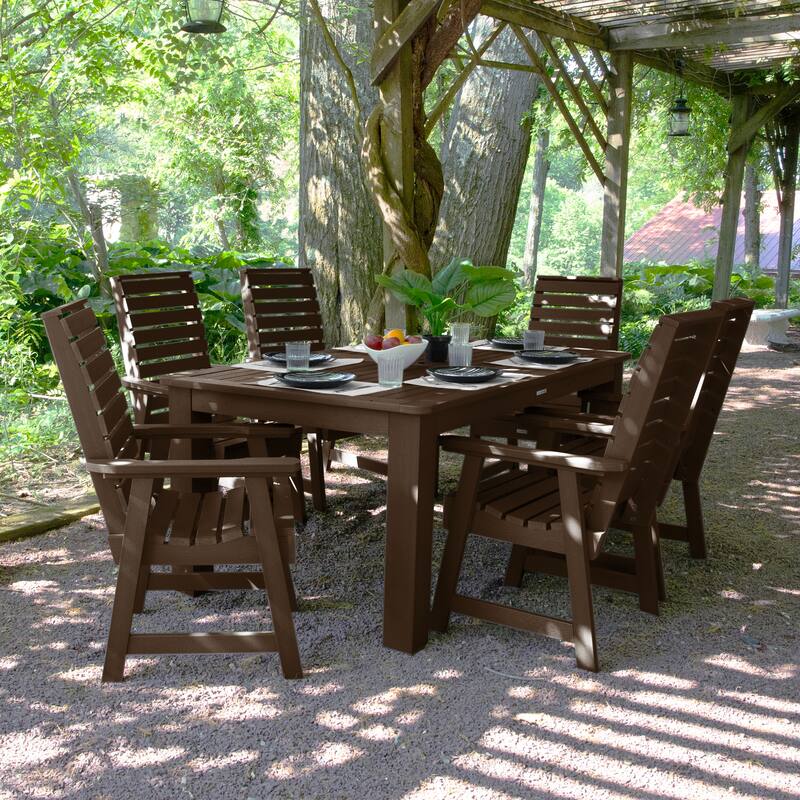 Weatherly 7-piece Outdoor Dining Set - 42" x 72" Table, Dining-height