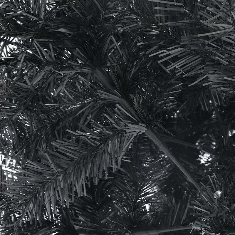 7.5ft Pre-lit Black Christmas Tree with Lights with 1600 Tips & 550 UL Listed Lights