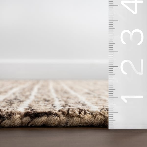 dimension image slide 1 of 10, Melrose Checked Wool Area Rug