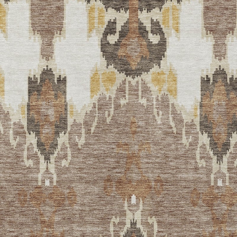 HomeRoots Ikat Transitional Rectangle Outdoor Rug