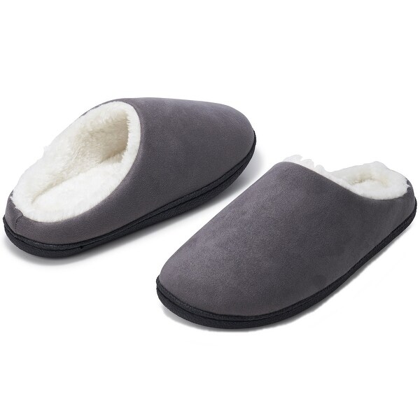 men's clog slippers memory foam