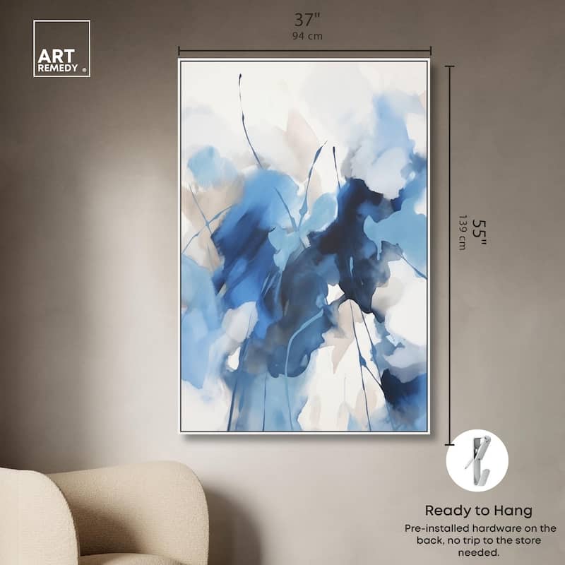 Fleur Bleue I Canvas by Art Remedy
