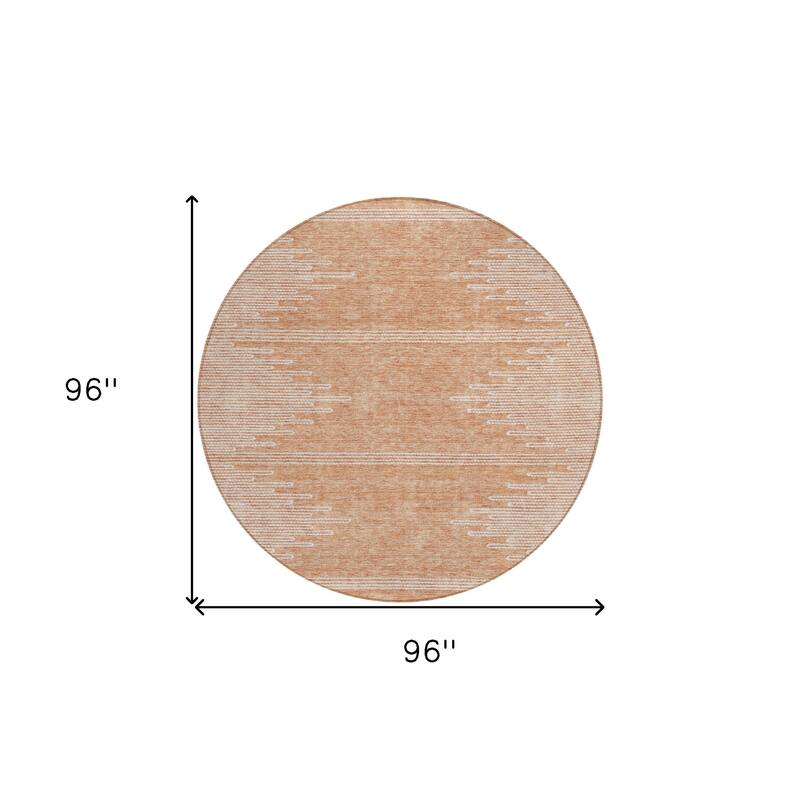 HomeRoots Abstract Transitional Rectangle Outdoor Rug