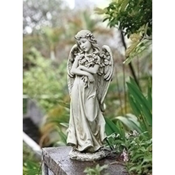 19.75" Joseph Studio Bouquet Hugging Angel - N/A