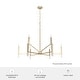 preview thumbnail 5 of 11, Hunter Sunjai 9-Light 2-Tier Chandelier - Entry, Dining Room, Living Room - Candle, Geometric, Contemporary, Glam