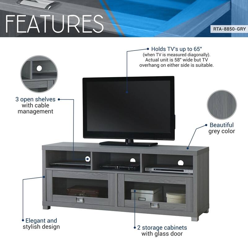 Techni Mobili Durbin TV Stand for TVs up to 75in
