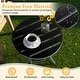 preview thumbnail 31 of 30, Metal Outdoor Round Side Table, Patio Coffee Bistro Table for Indoor Outdoor