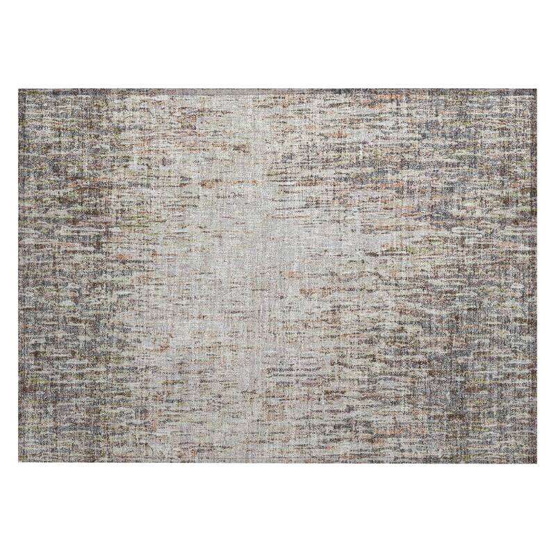 Machine Washable Indoor/ Outdoor Abstract Moxy Chantille Rug