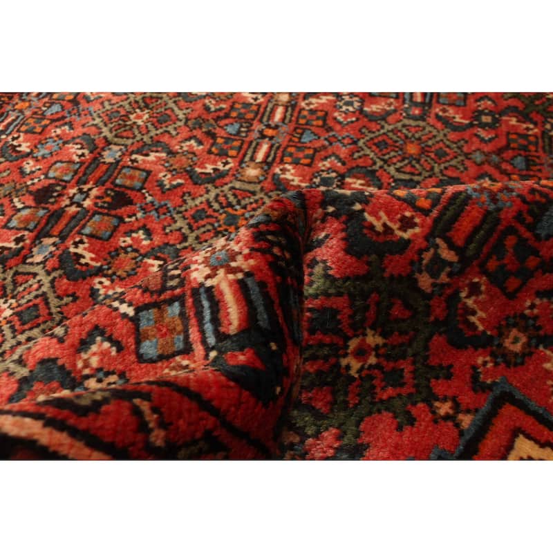 ECARPETGALLERY Hand-knotted Andelz Red Wool Rug - 3'6 x 10'1