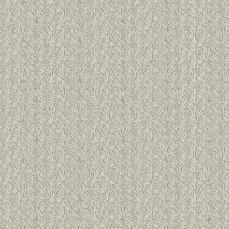 Galerie Wallcoverings Boutique Geometric Fan Non-woven Metallic Wallpaper Roll - 33 feet x 21 inches - Off White