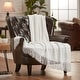 preview thumbnail 22 of 77, Chanasya Textured Boho Knit Throw Blanket With Tassels 50 x 65 Inches - White Cloud