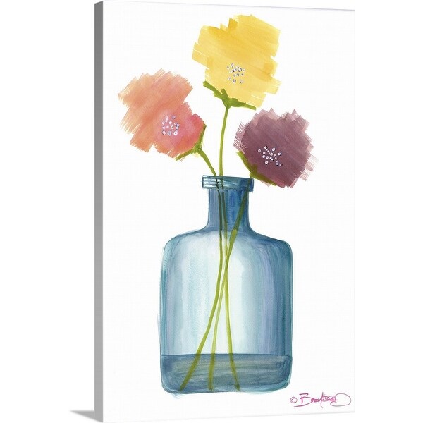 "Flowers in a Jar VI" Canvas Wall Art