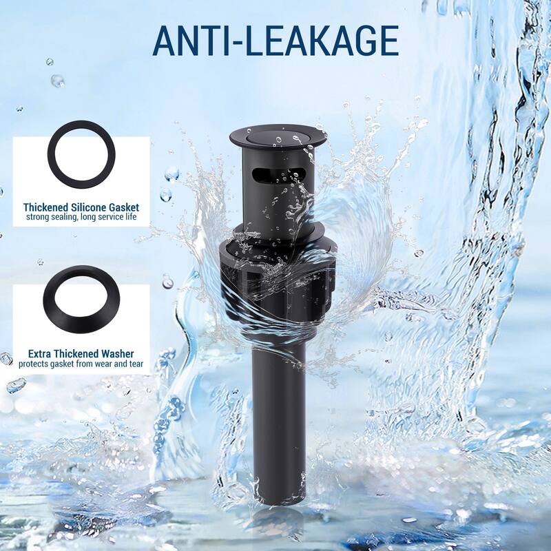 WOWOW 2-Piece Economical Easy Clean Pop Up Drain With Overflow