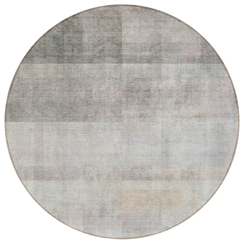 Machine Washable Indoor/ Outdoor Modern Abstract Chantille Rug