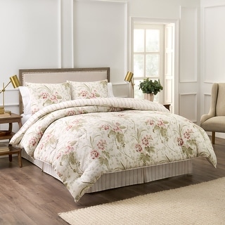 Waverly 4 Piece 100% Cotton Comforter Set