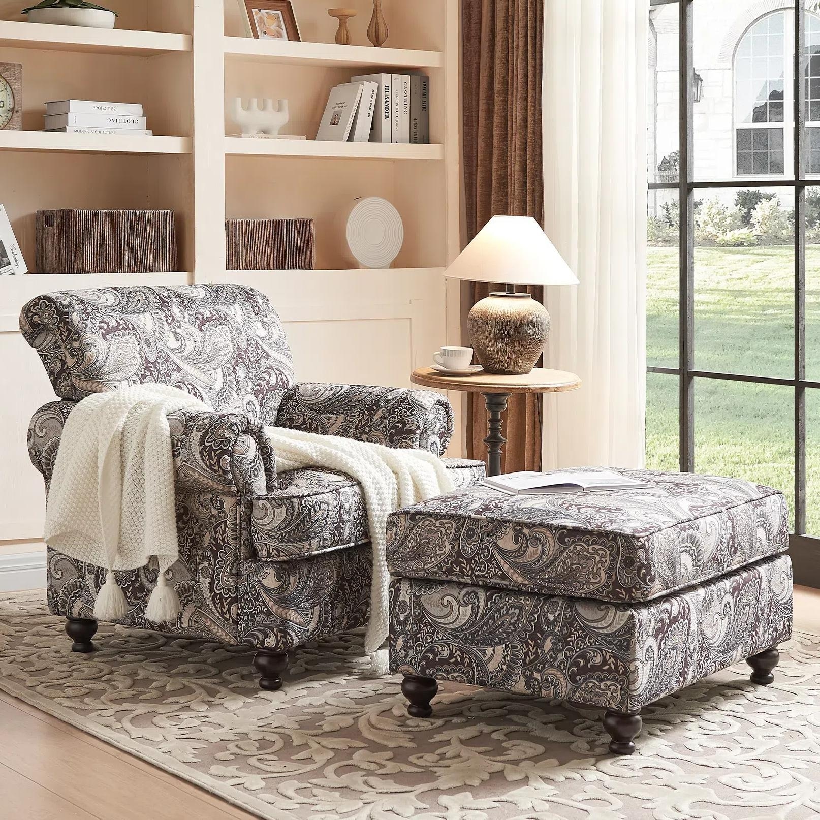 Fabric Accent Chair Costco Leather Chair And Ottoman Furniture