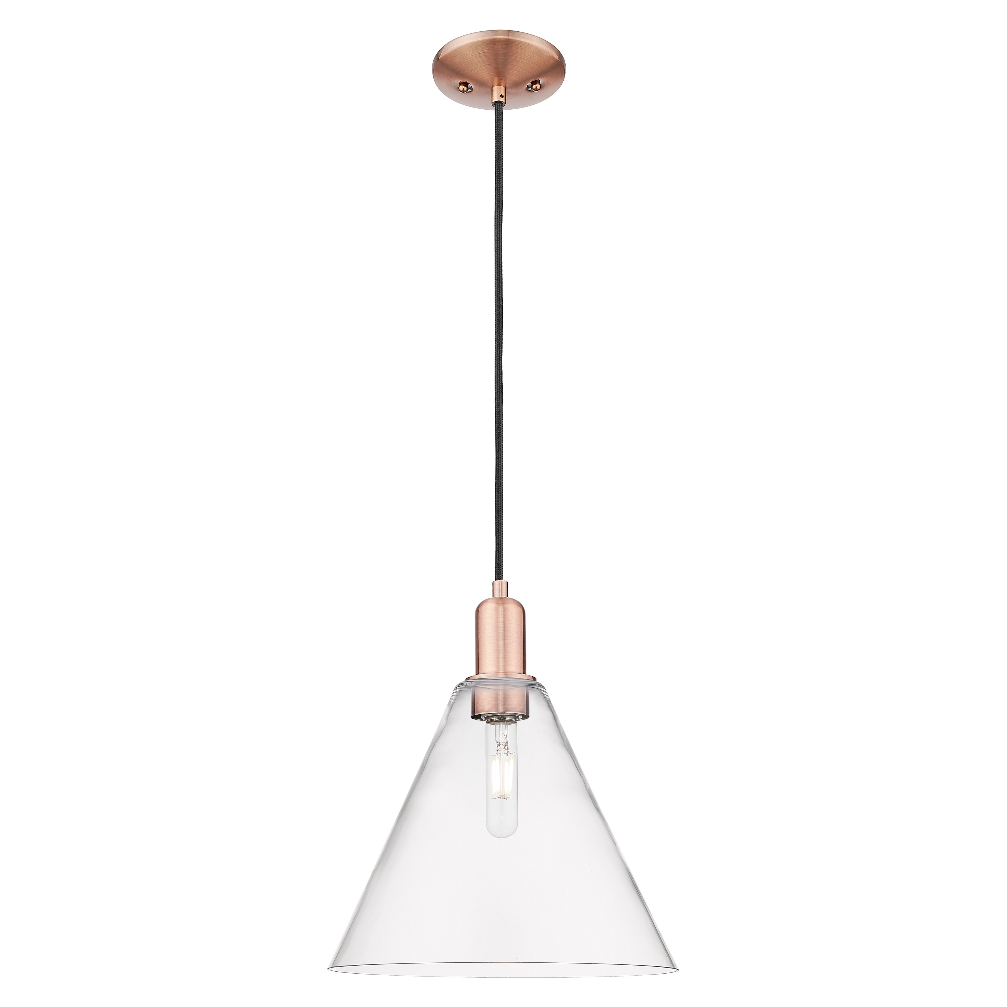 Innovations Lighting Endless Possibilities Arcadia - Berkshire Glass - 1 Light 12" Cord Hung Mini Pendant