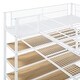 preview thumbnail 10 of 18, Twin over Full Metal Bunk Bed with 5-Tier Shelves