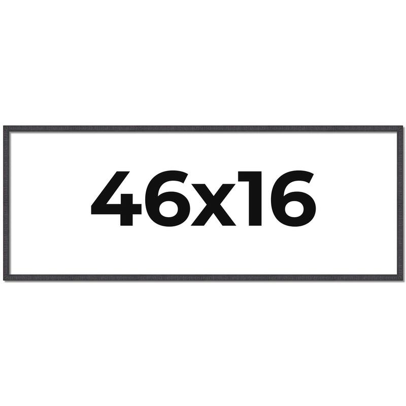 46x16 Frame Brown Solid Wood Picture Frame - Complete Modern Photo