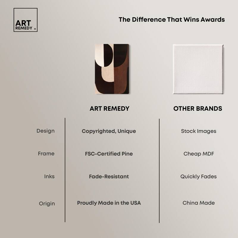 Quartet in Brown I Canvas by Art Remedy, Gallery Wrapped