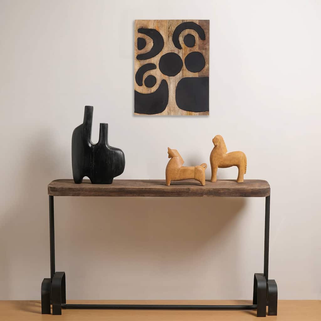 Wall Art Tree Of Life Handcrafted Wooden Wall Decor - 16x20" - Brown