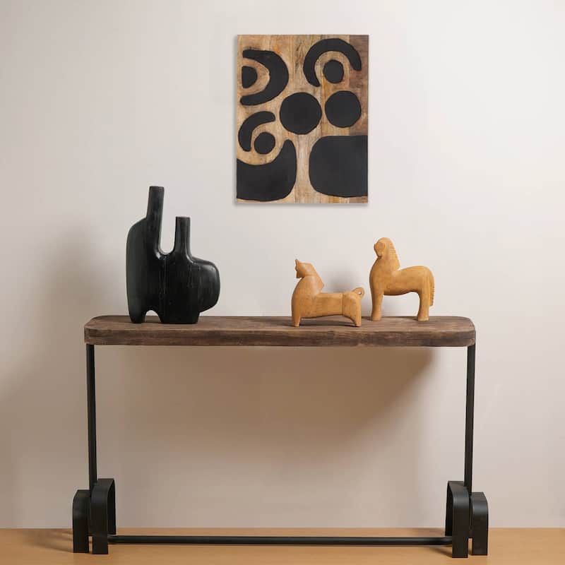 Wall Art Tree Of Life Handcrafted Wooden Wall Decor - 16x20" - Brown