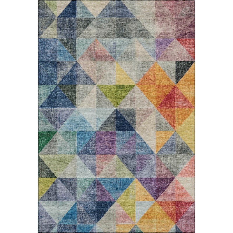 Premium Washable Super Soft Contemporary Mosaic Mayfield Rug
