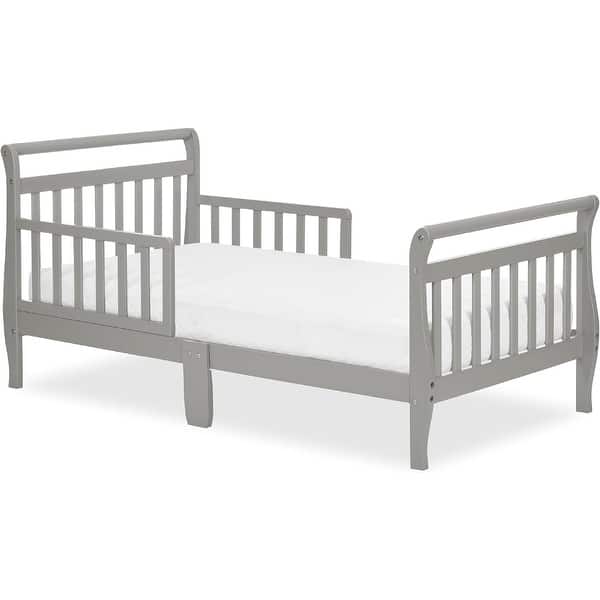slide 2 of 7, Dream On Me Classic Sleigh Toddler Bed Cool Grey - Toddler