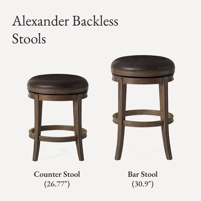 Maven Lane 26" Alexander Backless Counter Height Kitchen Stool