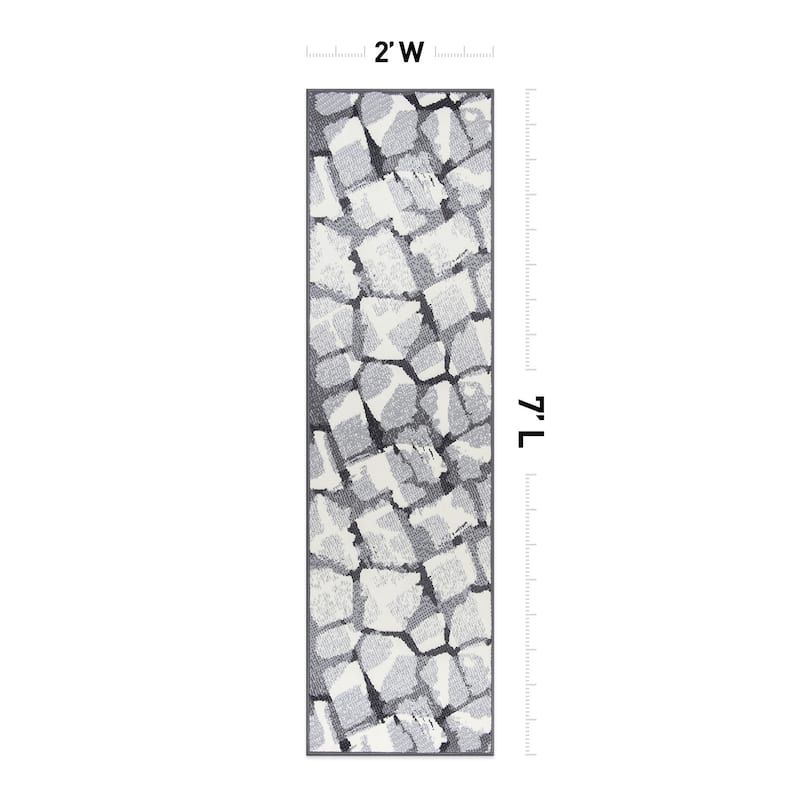 World Rug Gallery Contemporary Abstract Design Area Rug