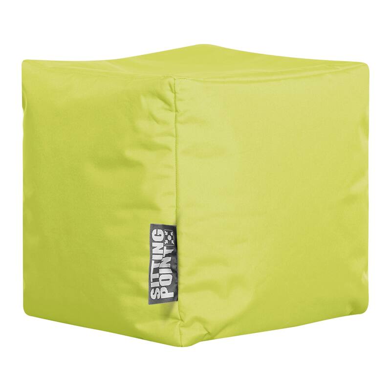 Sitting Point Oxford Fabric Cube Brava Pouf